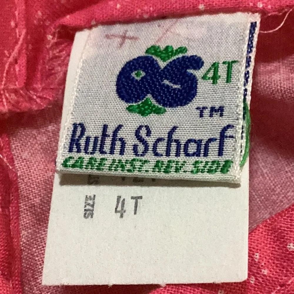 Vintage Ruth‎ Sharf Made In USA Easter Bunny Rabbit Knicker Overalls & Blouse